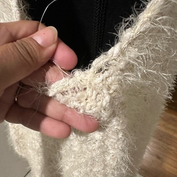 Cream Waterfall Open Sweater Best Cardigan Altard State - Picture 5 of 8